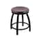 Holland Bar Stool Co 18" Swivel Vanity Stool, Black Wrinkle, Dark Cherry Maple Seat 80218BWDCMpl - alternate 1